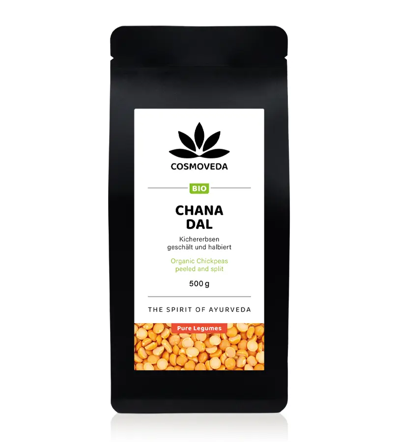BIO Channa Dal - halbierte Kichererbsen
