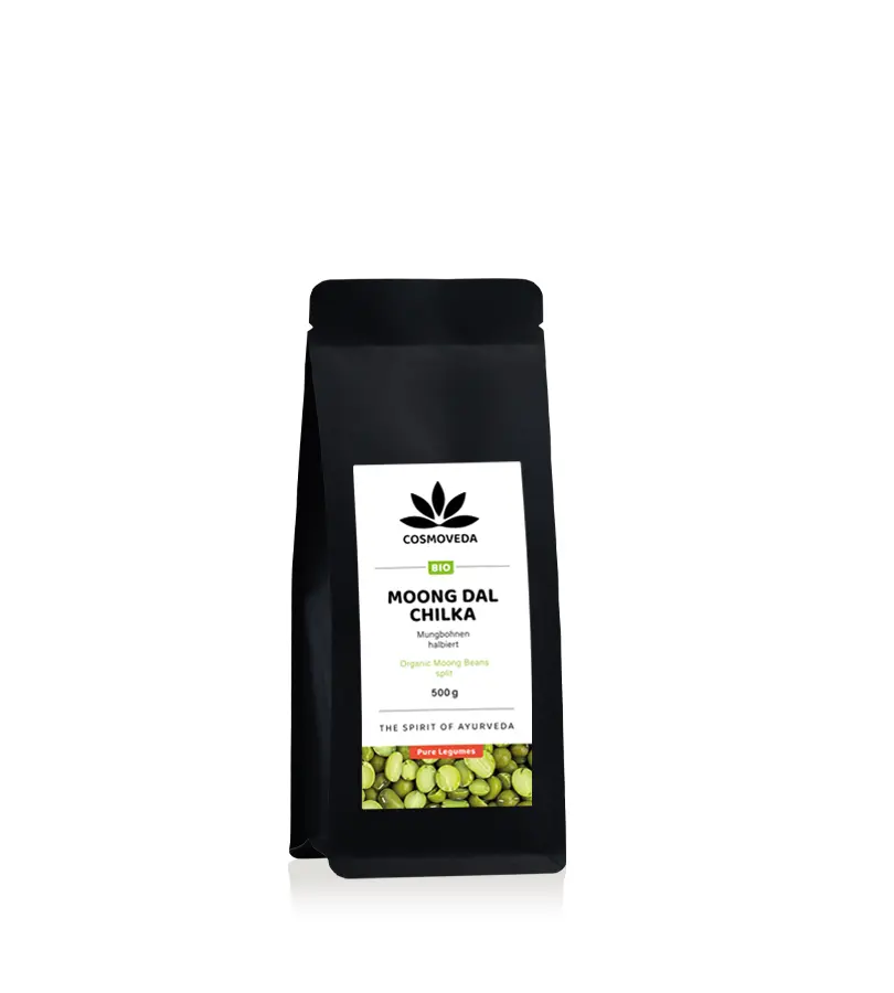 BIO Moong Dal Chilka - halbierte Mungbohnen