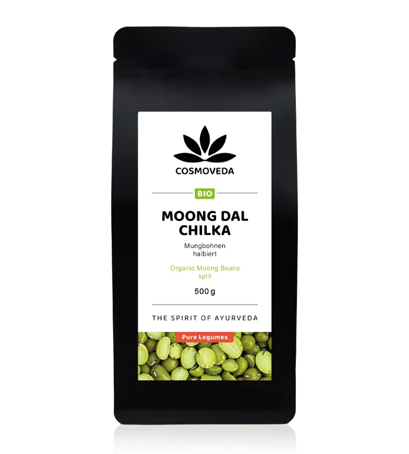 BIO Moong Dal Chilka - halbierte Mungbohnen