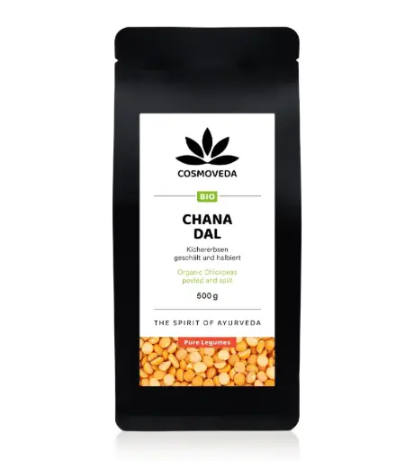 BIO Channa Dal - halbierte Kichererbsen