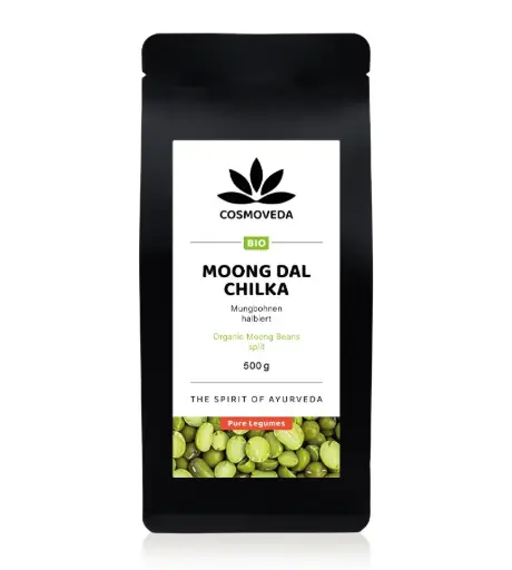 BIO Moong Dal Chilka - halbierte Mungbohnen